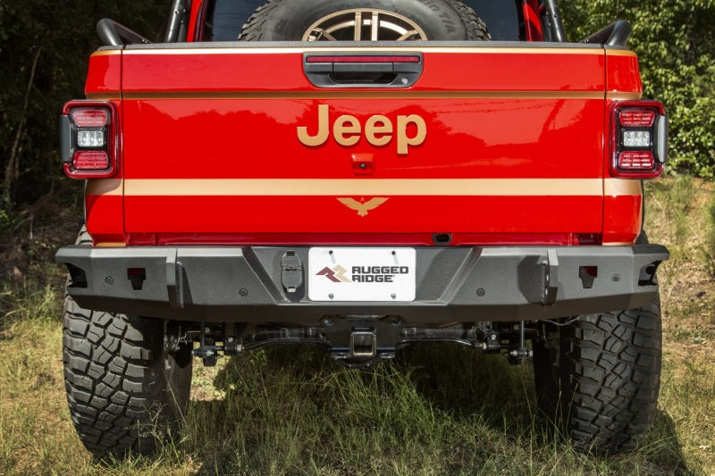 Rugged Ridge HD Bumper Rear 20-21 Jeep Gladiator JT