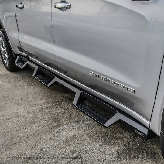 Westin 19-22 GMC Sierra 1500 CC 6.5ft Bed (Excl. 2019 Ltd/LD) HDX Drop W2W Nerf Step Bars - Tex. Blk