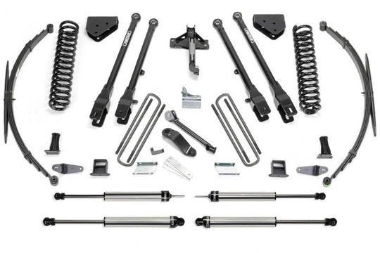 Fabtech 08-16 Ford F250/350 4WD 8in 4Link Sys w/Coils & Rr Lf Sprngs & Dlss Shks
