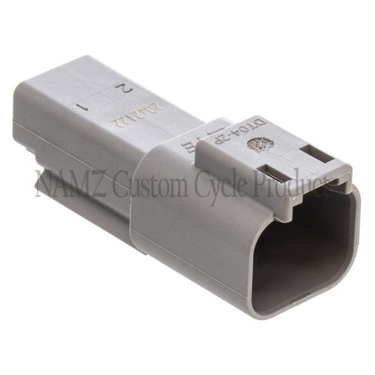 NAMZ Deutsch DT Series 2-Wire Receptacle & Wedgelock - Gray (HD 72122-94GY)