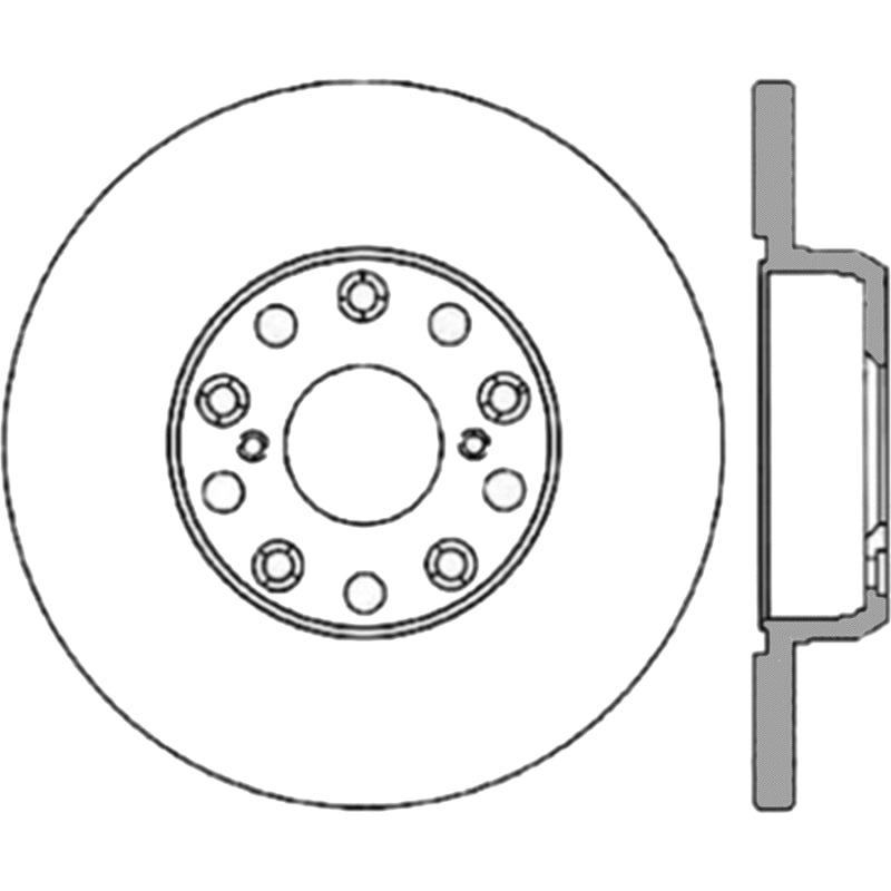 StopTech Power Slot 01-05 Lexus IS300 Rear Right Slotted Cryo Rotor