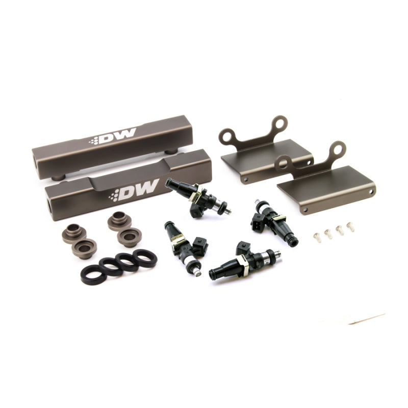 DeatschWerks 04-06 Subaru STI/LGT Side Feed to Top Feed Fuel Rail Conv Kit w/ 1500cc Injectors