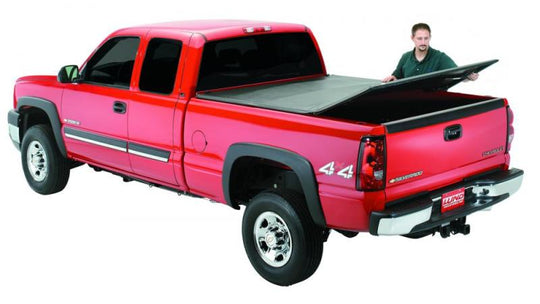 Lund 05-17 Nissan Frontier (6ft. Bed) Genesis Tri-Fold Tonneau Cover - Black