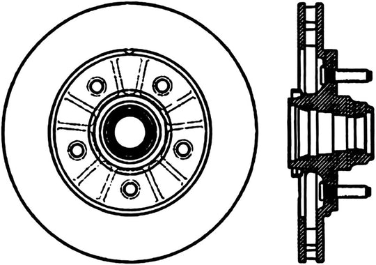 StopTech Power Slot 12/99-11/04 Ford F150 2WD Front Right Slotted CRYO Rotor