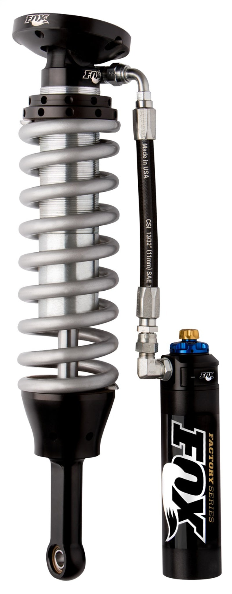 Fox 07+ Tundra 2.5 Factory Series 6.73in. Remote Res. Coilover Shock w/DSC Adj. - Black/Zinc