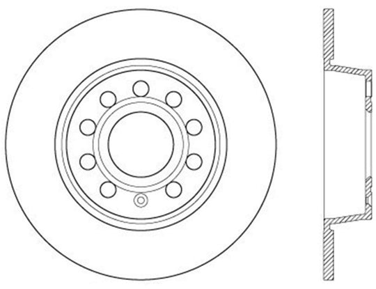 StopTech Drilled Cryo Sport Brake Rotor Rear Left 12-13 Volkswagen Beetle