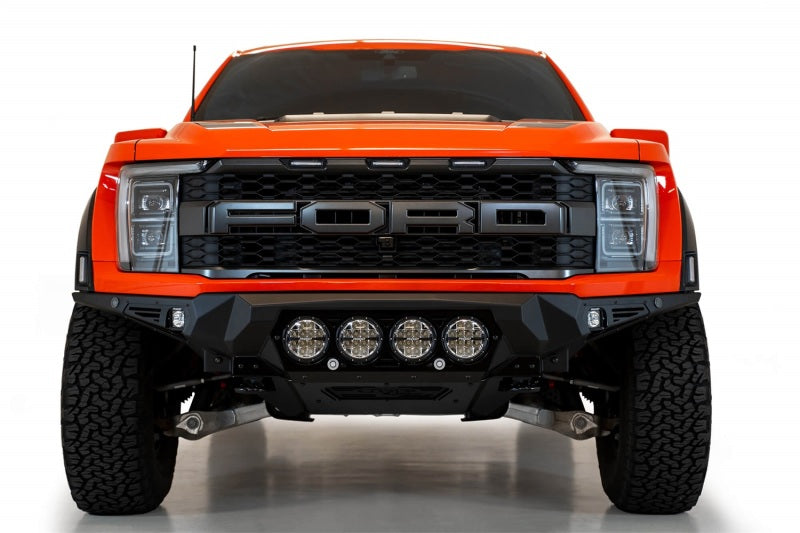 Addictive Desert Designs 2021+ Ford Raptor Bomber Front Bumper w/ 4 Rigid 360 6in Light Mounts