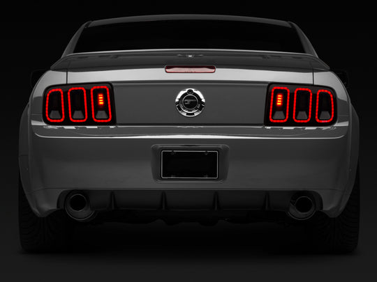 Raxiom 05-09 Ford Mustang Gen5 Tail Lights- Black Housing (Smoked Lens)