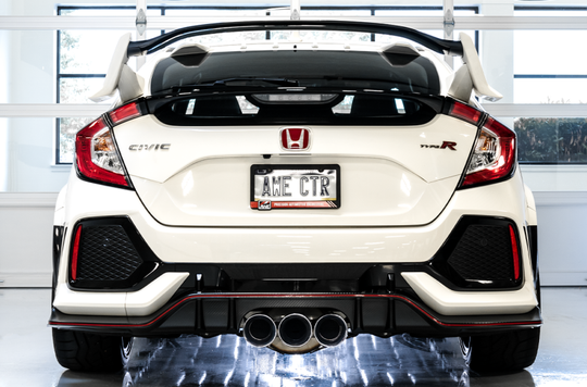 AWE Tuning 2017+ Honda Civic Type R Touring Edition Exhaust w/Front & Mid Pipes - Chrome Silver Tips