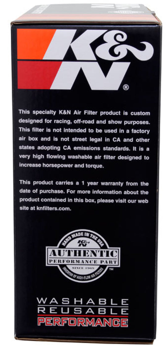 K&amp;N Custom Round Filter 5-1/8in FLG / 11in Dia / 4-3/4in H w/VENT