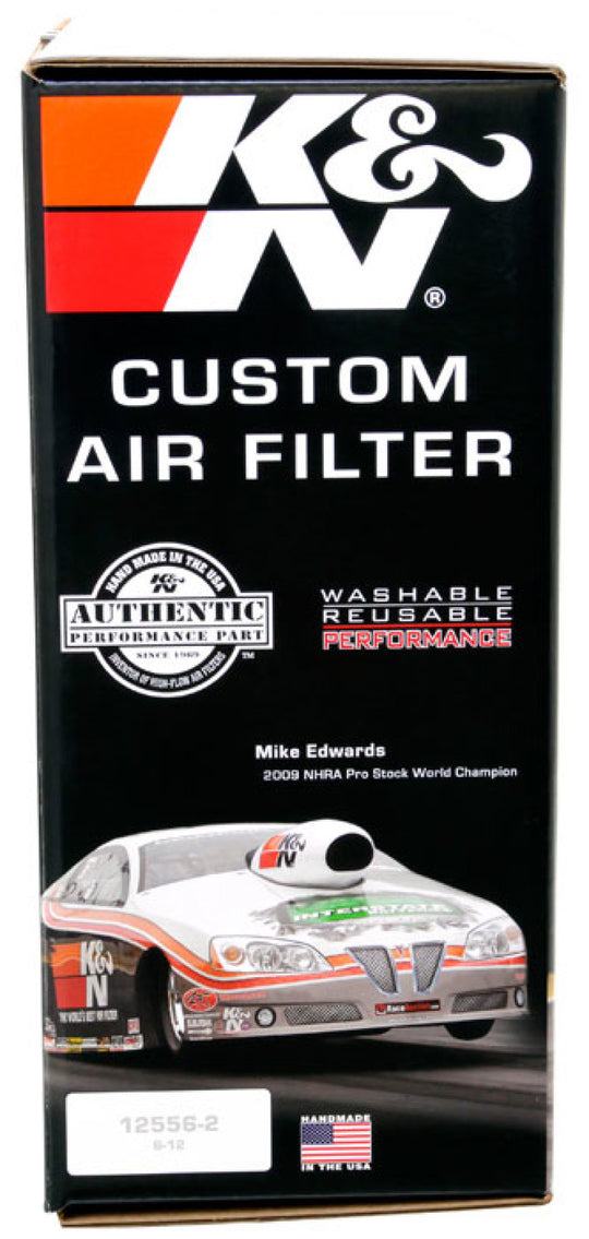 K&amp;N Custom Round Filter 5-1/8in FLG / 11in Dia / 4-3/4in H w/VENT