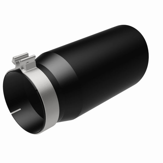 MagnaFlow Tip Stainless Black Coated Single Wall Round Single Outlet 6in Dia 5in Inlet 13in L