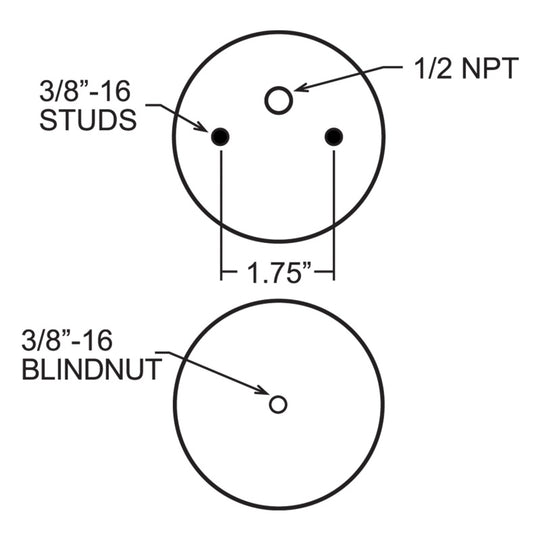 Firestone Ride-Rite Replacement Air Helper Spring 267C 1.5 (W217607882)