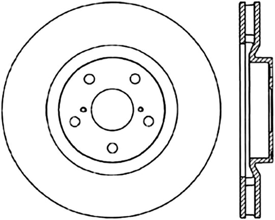 StopTech Power Slot 5/93-98 Supra Turbo Front Right SportStop CRYO Slotted Rotor