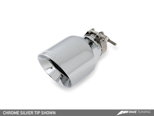 AWE Tuning VW MK7 Golf SportWagen Track Edition Exhaust w/Chrome Silver Tips (90mm)