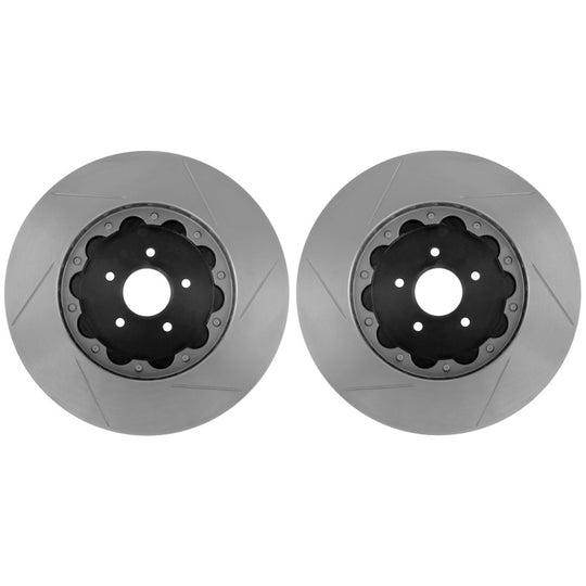 StopTech 13-18 Ford Focus ST AeroRotor 2pc Slotted and Zinc Plated Front Rotor (Pair)