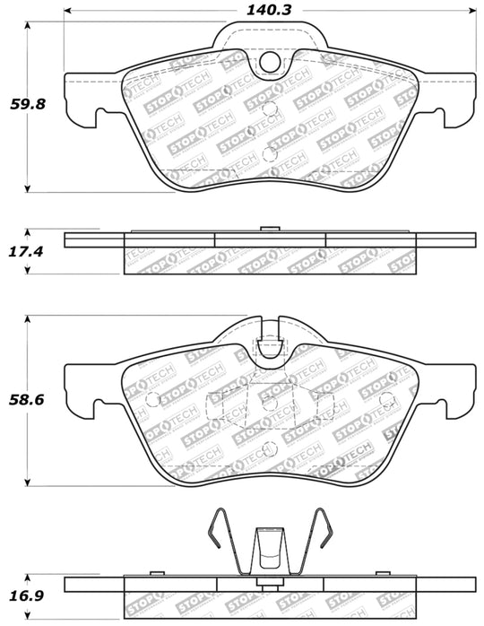 StopTech Performance 02-06 Mini Front Brake Pads