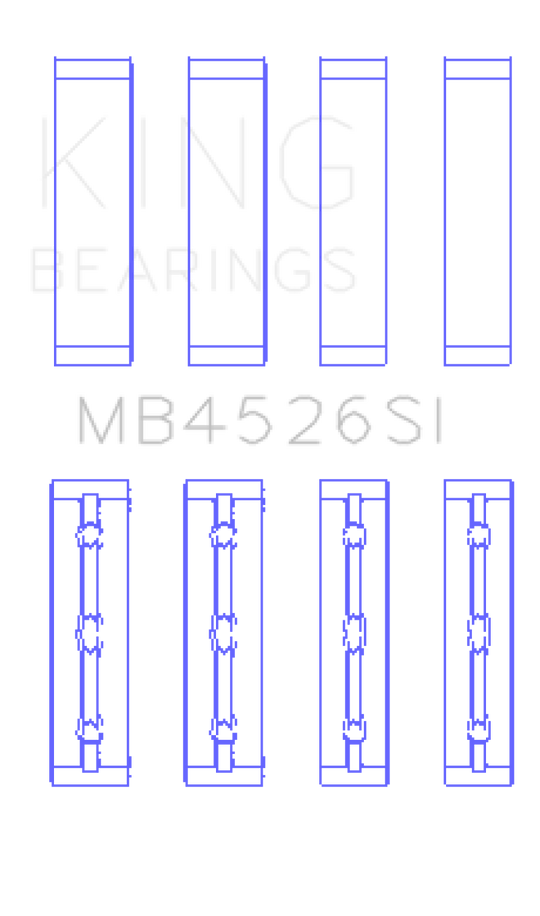 King Toyota 1GR-FE (Size STD) Crankshaft Main Bearing Set