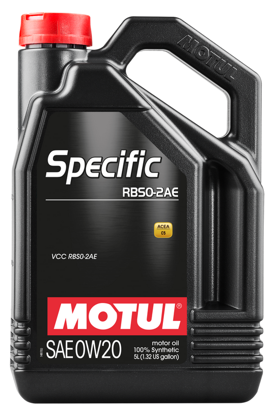 Motul 5L OEM Synthetic Engine Oil ACEA A1/B1 Specific RBS0-2AE 0W20