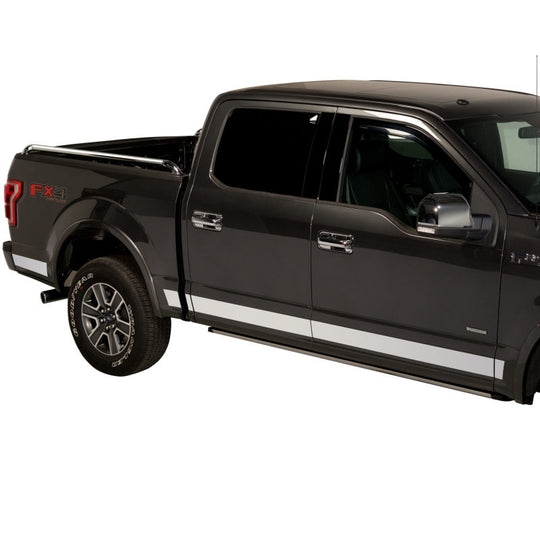 Putco 2021 Ford F-150 Super Crew 6.5ft Short Box Stainless Steel Rocker Panels (4.25in Tall 12pcs)