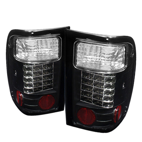 Spyder Ford Ranger 01-05 LED Tail Lights Black ALT-YD-FR98-LED-BK