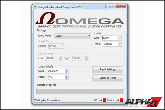 ALPHA Performance Brushless Fuel Pump Controller Kit - Updated V0.03 Software/Firmware