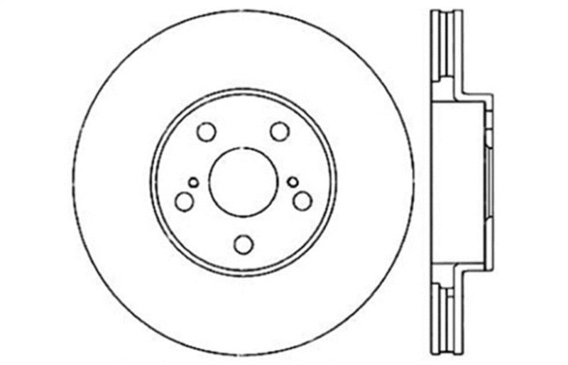 StopTech 03-08 Pontiac Vibe / 05-09 Scion tC / 03-08 Toyota Matrix Front Left Drilled Rotor