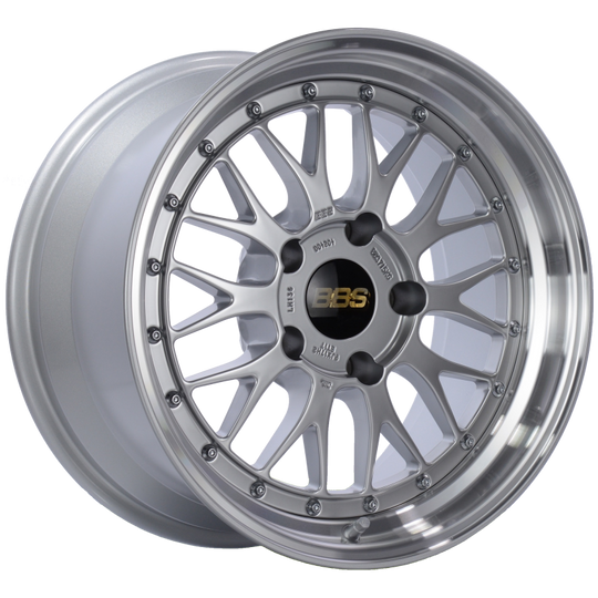 BBS LM 17x9 5x130 ET17 CB71.6 Diamond Silver Center Diamond Cut Lip Wheel