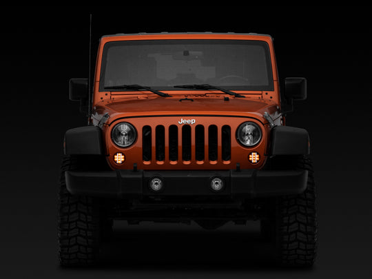 Raxiom 07-18 Jeep Wrangler JK Axial Series LED Front Turn Signals (Smoked)