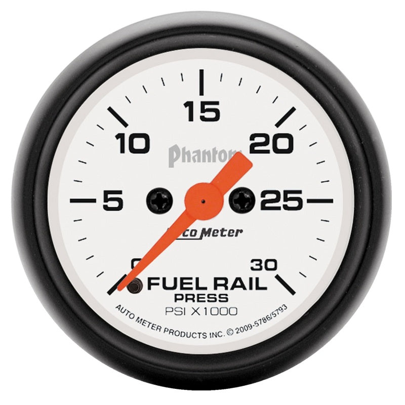 Autometer Phantom 2-1/16in 30K PSI Digital Stepper Motor Fuel Rail Pressure Gauge