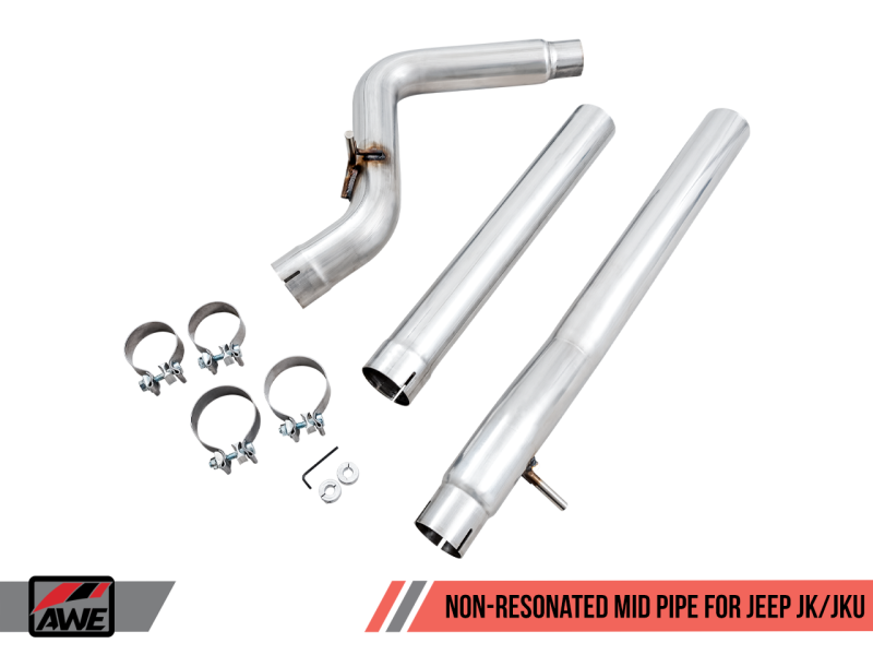 AWE Tuning 07-18 Jeep Wrangler JK/JKU 3.6L Non-Resonated Mid Pipe