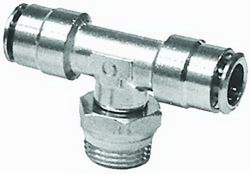 Firestone Male .25in. x 1.4in. x .25in. Branch Swivel Nickel Tee Air Fitting - 25 Pack (WR17603273)