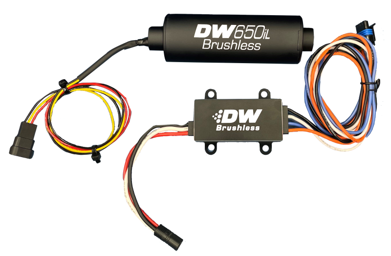 DeatschWerks DW650iL Series 650LPH In-Line External Fuel Pump w/ PWM Controller