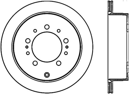 StopTech 08-11 Lexus LX570 Slotted & Drilled Rear Left Rotor