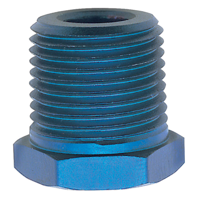 Russell Performance 1/2in Male to 1/8in Female Pipe Bushing Reducer (Blue)