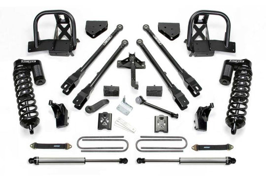 Fabtech 08-10 Ford F350 4WD 6in 4Link Sys w/Dlss 4.0 C/O & Rr Dlss