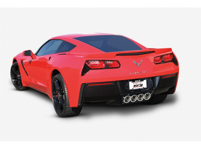 Borla 14-15 Chevy Corvette C7 w/o AFM w/o NPP Atak Rear Section Exhaust Quad Rd RL Tips