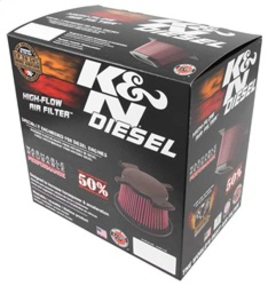 K&amp;N 2017 Ford F250 Super Duty V8-6.7L DSL Replacement Drop In Air Filter