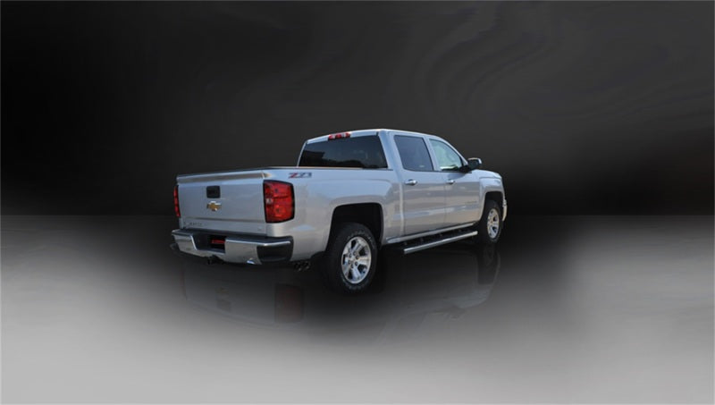 Corsa 14-19 GMC Sierra/Chevy Silv 1500 Crew Cab/Std. Bed 5.3L V8 Black Sport Single Side CB Exhaust