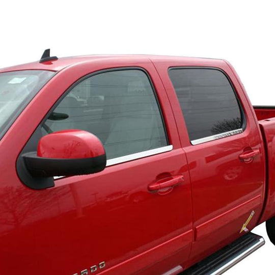 Putco 14-14 Chevrolet Silverado HD - Ext Cab - Stainless Steel Window Trim Accents