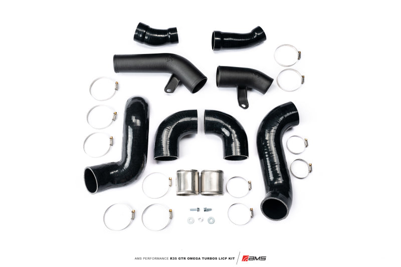 AMS Performance 09-21 Nissan GTR R35 OMEGA Turbo Kit 3in Lower Intercooler Pipes (OMEGA 11)