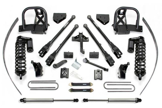 Fabtech 11-16 Ford F250 4WD w/o Factory Overload 8in 4Link Sys w/Dlss 4.0 C/O& Rr Dlss