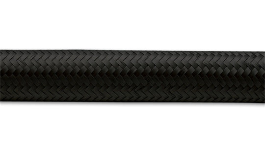 Vibrant -20 AN Black Nylon Braided Flex Hose (2 foot roll)