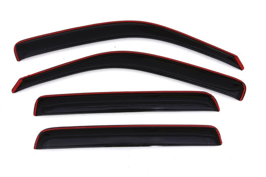 AVS 06-14 Honda Ridgeline Ventvisor In-Channel Front &amp; Rear Window Deflectors 4pc - Smoke