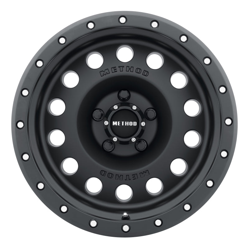 Method MR307 Hole 17x8.5 0mm Offset 5x5 94mm CB Matte Black Wheel