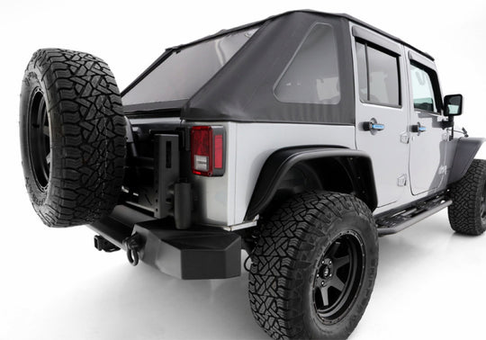 Rampage 07-18 Jeep Wrangler JK Unlimited TrailCrawler Rock Slider & Rocker Guard - Black