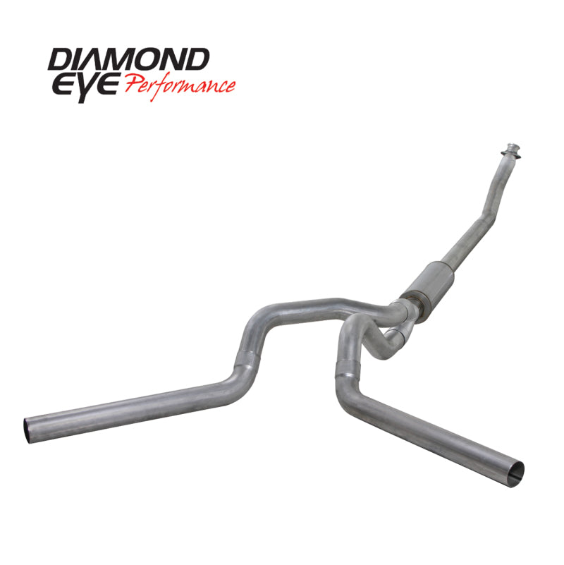 Diamond Eye KIT 4in TB DUAL AL: 94-02 DODGE CUMMINS 5.9L