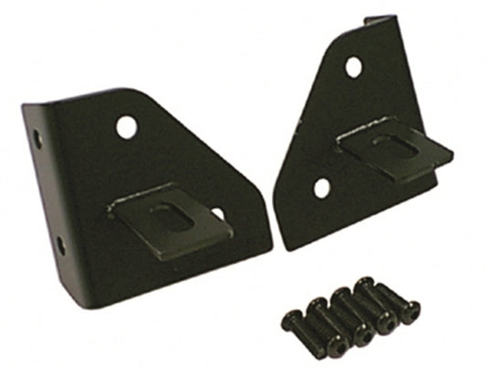 Rugged Ridge 76-95 Jeep CJ/YJ Black Windshield Hinge Light Brackets