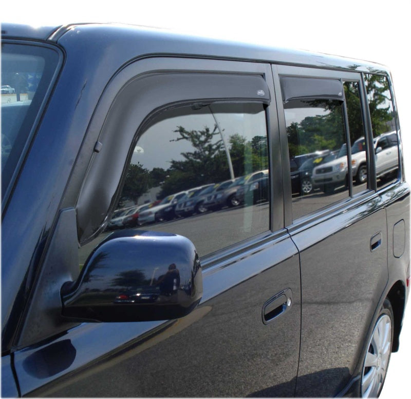 AVS 04-06 Scion XB Ventvisor In-Channel Front &amp; Rear Window Deflectors 4pc - Smoke