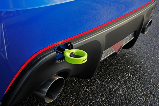 Perrin 13-20 & 2022 Subaru BRZ / 13-16 Scion FRS / 17-20 Toyota 86 Tow Hook Kit (Rear) - Neon Yellow